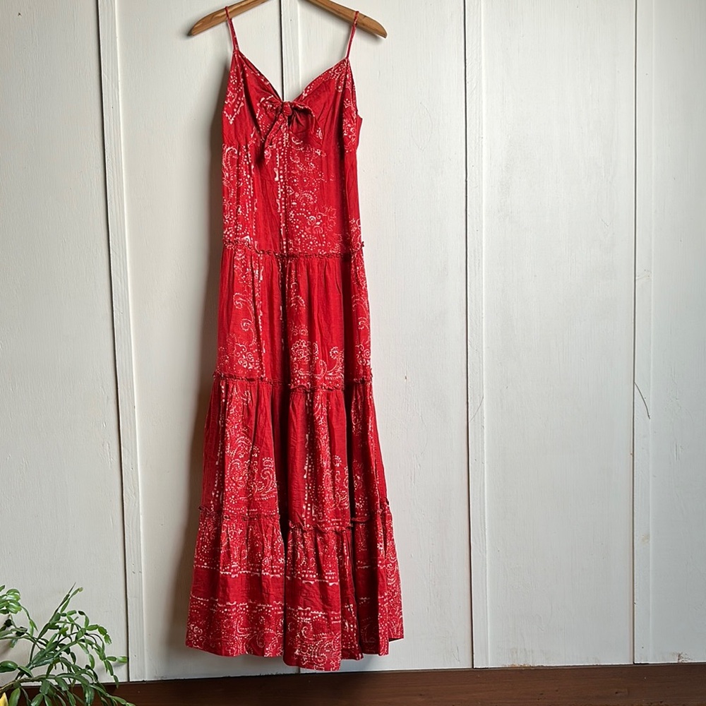 Red Sleeveless Maxi Dress (Ralph Lauren)
